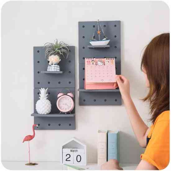 Набір з 6 настінних панелей на стіну зі змінними гачками та поличками Вінниця