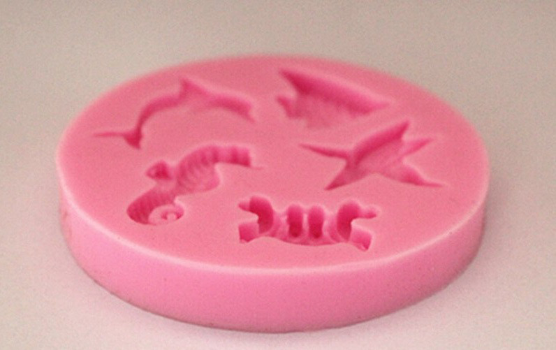 Молд кондитерский морской силиконовый 58 мм розовый Киев - изображение 7