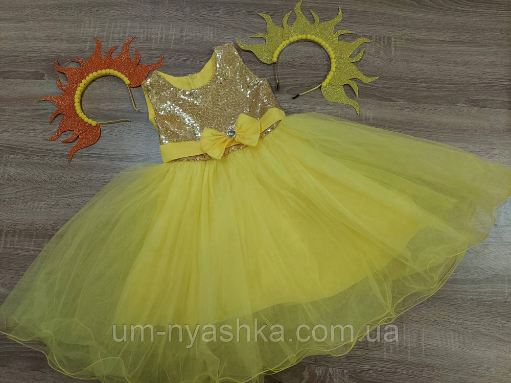 Желтое нарядное платье на девочку костюм Солнышко, Цыпленок, Уточка, Одуванчик Кривой Рог - изображение 5