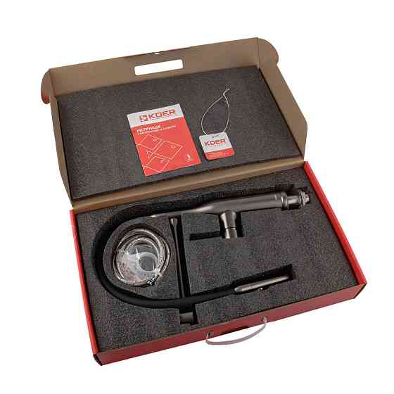 Кухонний змішувач KOER KI-70005-07 з силіконовим виливом з нержавної сталі (KR3389) Харків