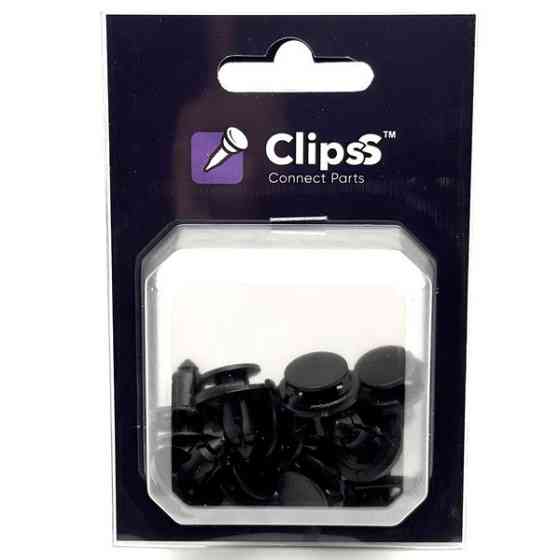 Натискна кліпса-кнопка Clipss 11390 — Nissan, Toyota, Infiniti, Lexus, Tesla | 90467-08185, 6822N3, 01553-09611 Ковель