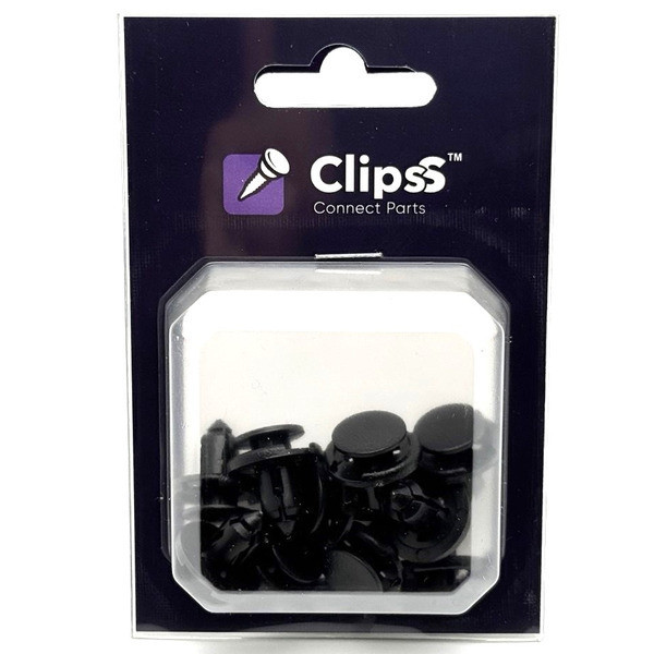 Натискна кліпса-кнопка Clipss 11390 — Nissan, Toyota, Infiniti, Lexus, Tesla | 90467-08185, 6822N3, 01553-09611 Ковель - фото 1