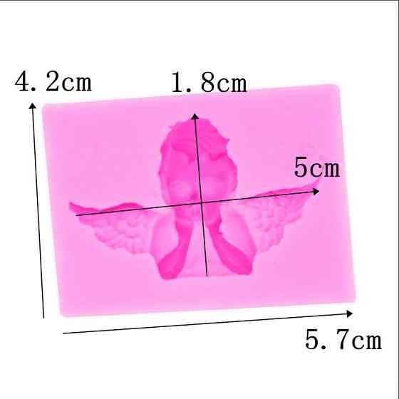 Кондитерский молд Ангел 42 на 57 мм розовый Киев