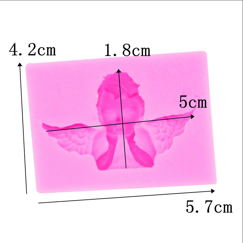 Кондитерский молд Ангел 42 на 57 мм розовый Киев - изображение 2