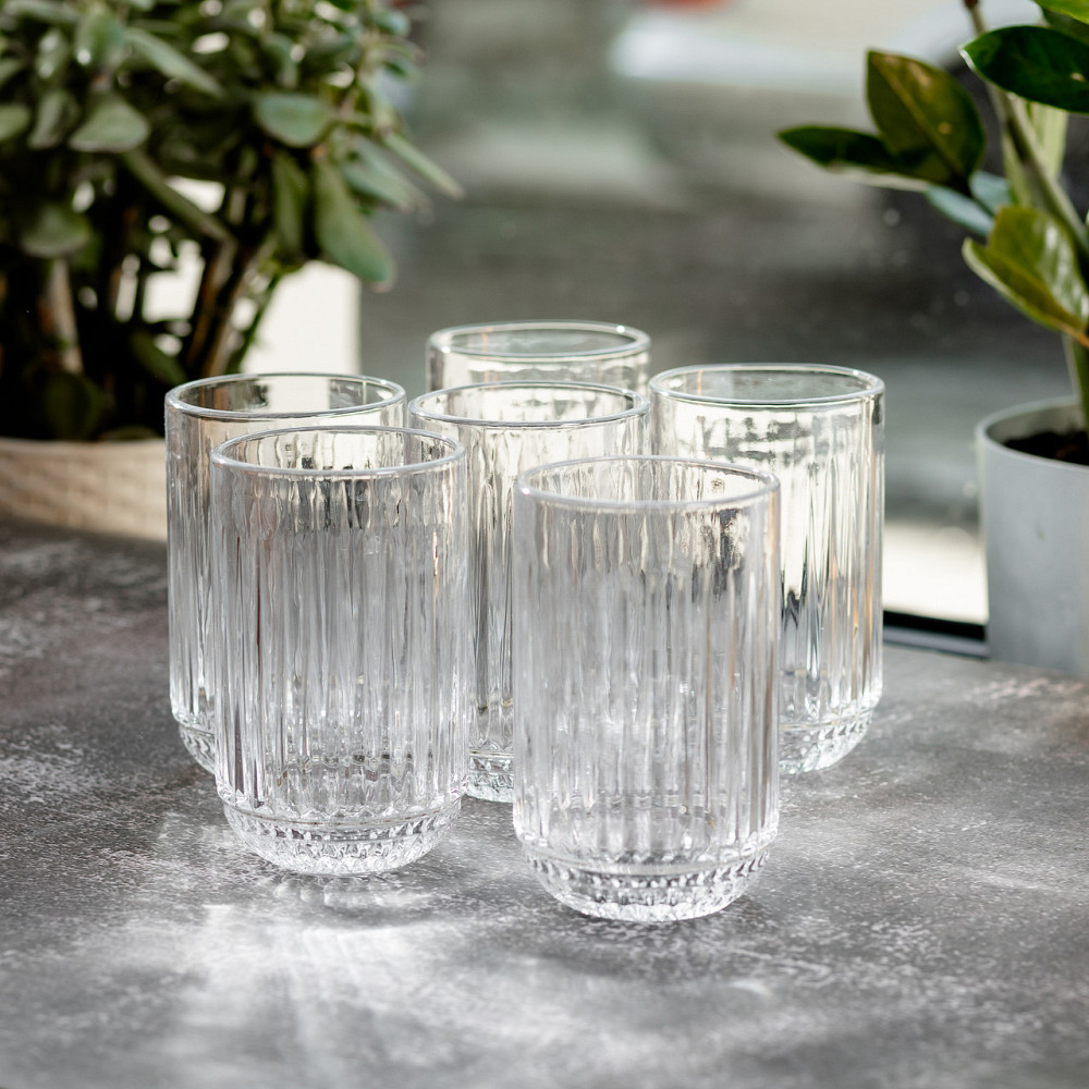 Yiwu Набір склянок з товстого скла 6 шт скляні стакани 500 мл для холодних напоїв скляні стакан Киев - изображение 5