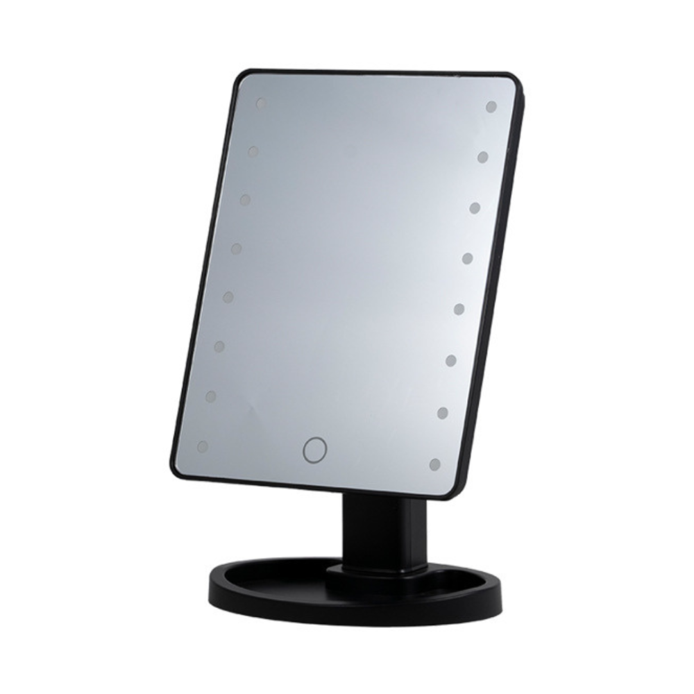 Yiwu Дзеркало косметичне 21х16 см 16 LED Чорне HP-10-3AB Коломыя - изображение 1