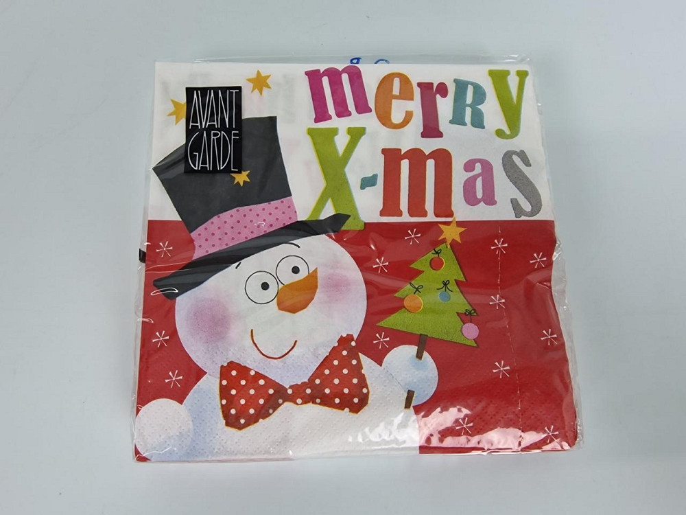 Красива серветка (ЗЗХЗ, 20 шт.) VIVA новий рік малюнок No8 (1 пачка) Харків - фото 1