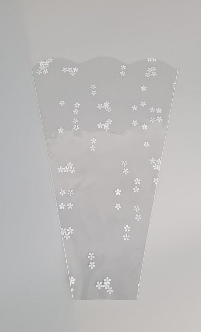 Упаковка конус под цветы h30/ 6низ/20верх белый (100 шт) 154 (6) (100 шт) Харьков - изображение 1