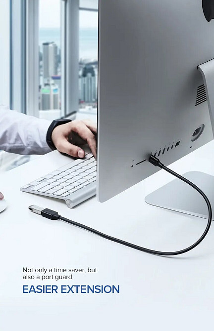 Подовжувач UGREEN US129 USB 3.0 Extension Male Cable 1.5m (Black)(UGR-30126) (UGR-30126) Киев - изображение 4