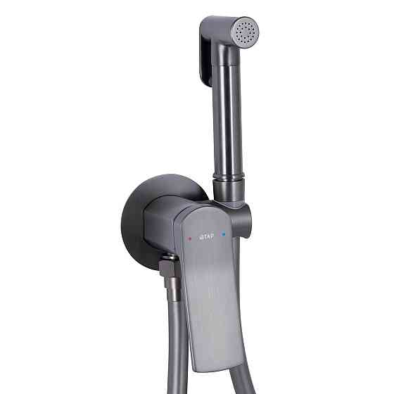 Набор для гигиенического душа Qtap Slavonice округлый QTSLA262GMB45916 Gunmetal Black PVD Киев