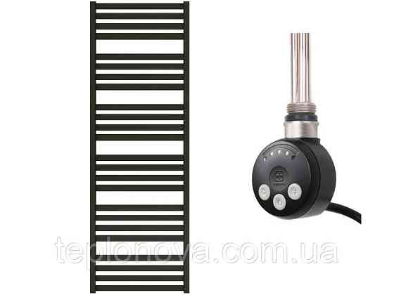 Электрический Полотенцесушитель Плоский Черный 1460х500 Terma Marta Черновцы