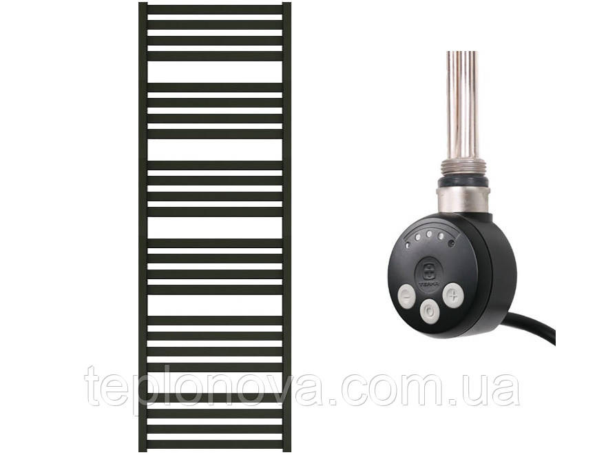 Электрический Полотенцесушитель Плоский Черный 1460х500 Terma Marta Черновцы - изображение 2