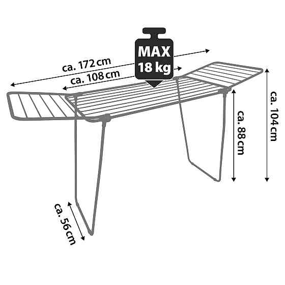 Сушарка для білизни підлогова Casa Si Pluto 18m Silver (CS92748Q05) Київ