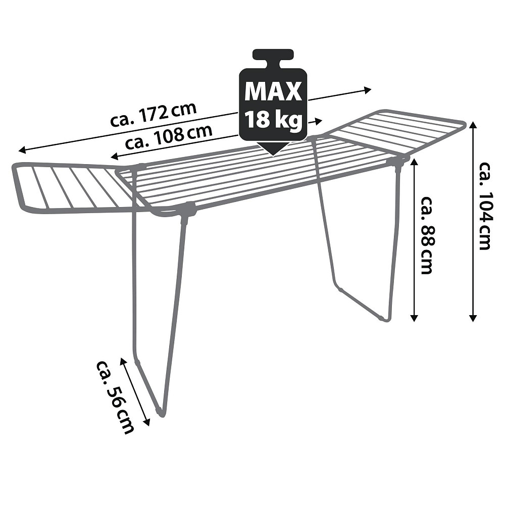 Сушарка для білизни підлогова Casa Si Pluto 18m Silver (CS92748Q05) Київ - фото 4