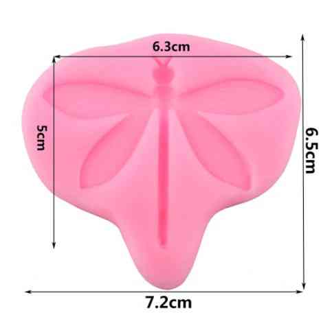 Молд силиконовый Стрекоза 72 на 65 мм розовый Киев