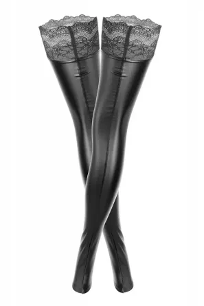 Панчохи Noir Handmade F135 Powerwetlook stockings - XXL Львов