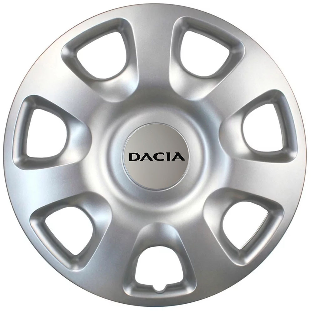 Автомобильные модельные колпаки R15 Dacia 336 4шт, SJS, серебряные Киев - изображение 1