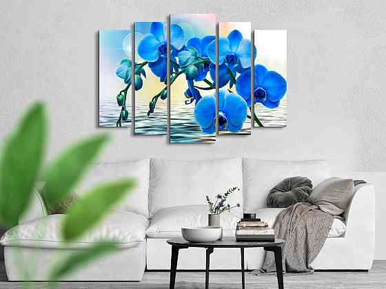 Модульна картина Квіти Орхідея Art-264_5 ( 80х118см ) Київ