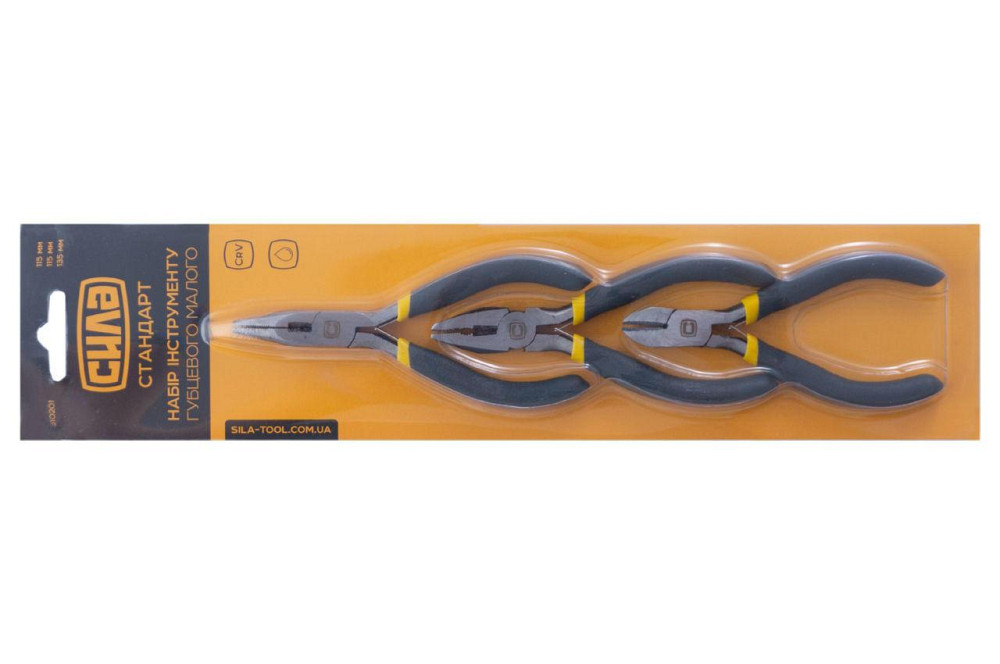 Набір інструменту прецизійний Сила - 115 x 115 x 135 мм (3 шт) Полтава - фото 1