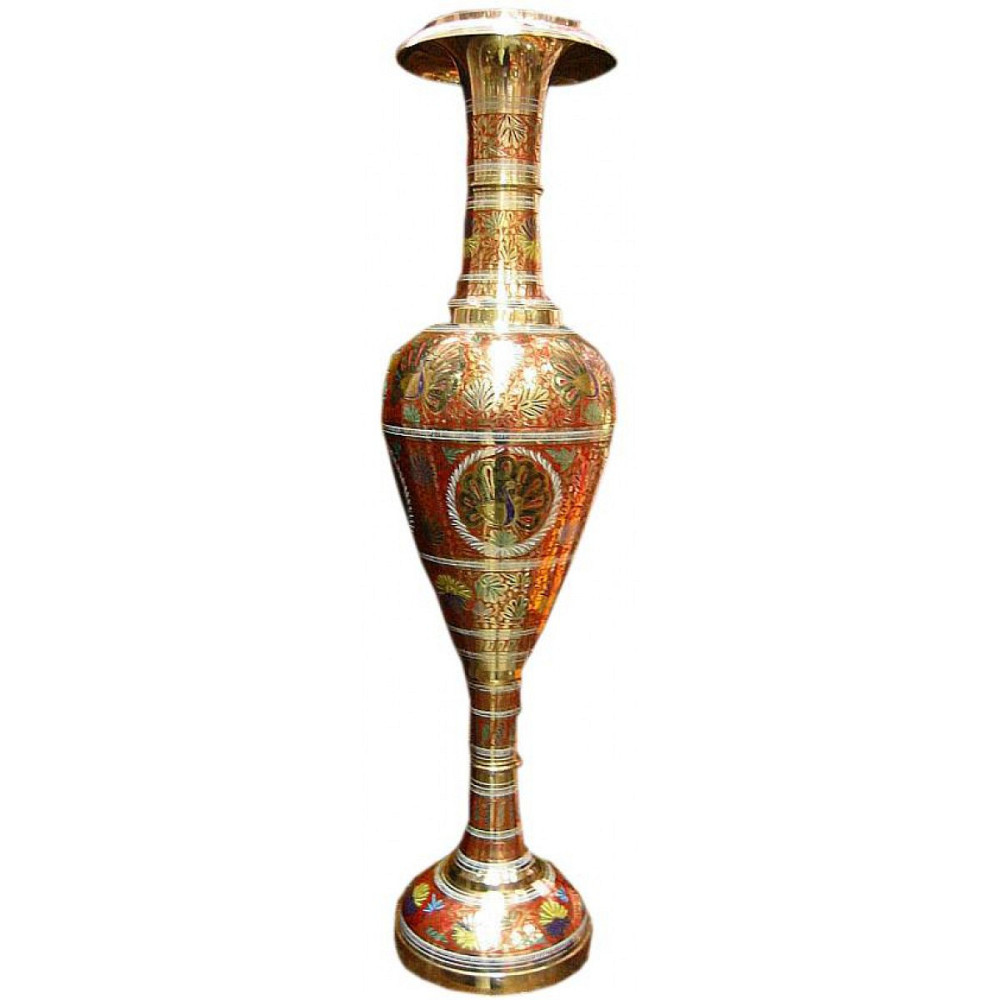 Висока ваза із бронзи кольорова Київ - фото 1