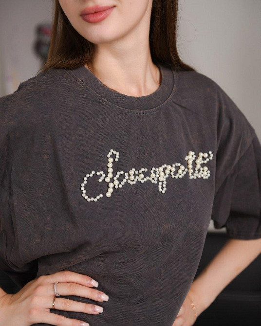 Футболка с эфетом старины teodem  ВТ6340 Одесса - изображение 4