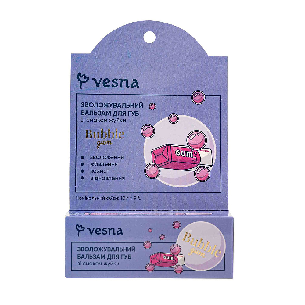 Бальзам для губ с жвачкой Vesna 10 мл Киев - изображение 1
