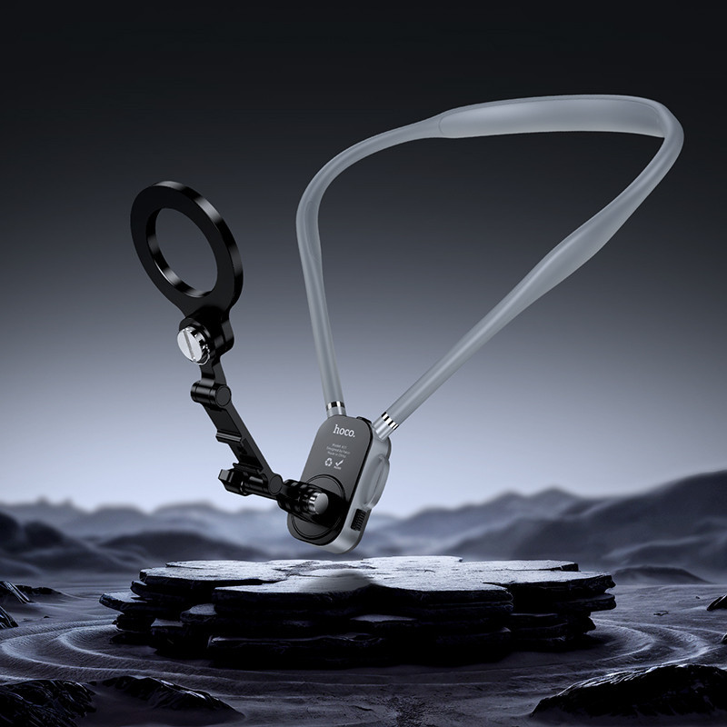 Кріплення для телефона на шию HOCO K31 Campo magnetic neck-hanging holder Black Gray Одеса - фото 9