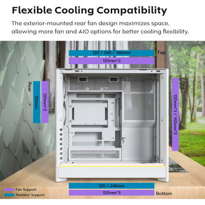 Корпус MONTECH HS01 (W) Вінниця - фото 3