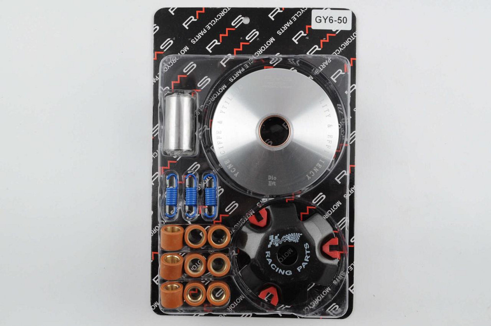 Варіатор передній (тюнінг) скутер 4 Т китай 50 (ролики латунь 9шт, палець, пруж. зчеплення) Мукачево - фото 1