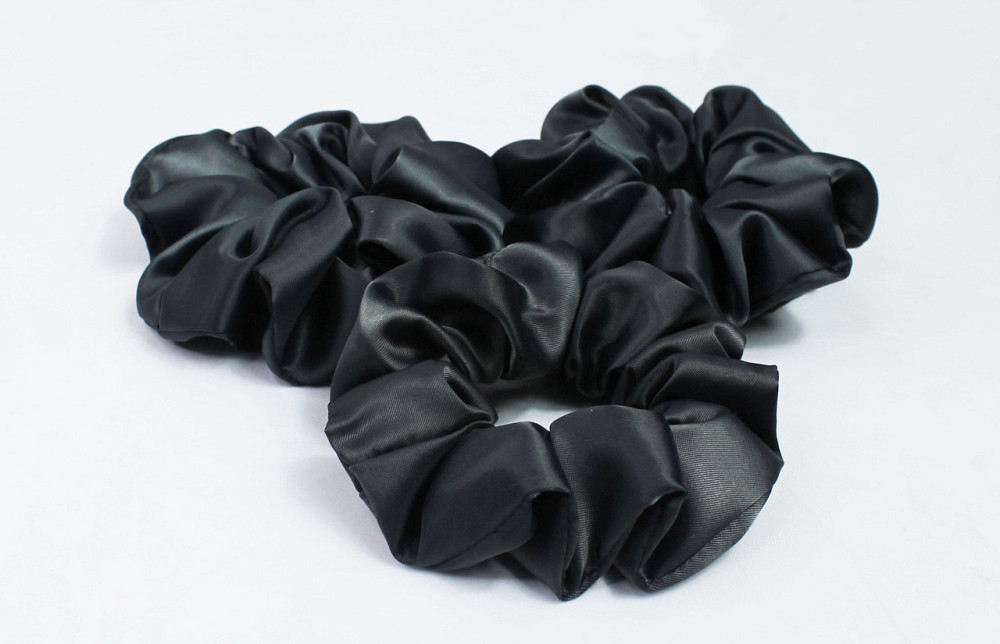 Набор резинок для волос атласный Графитовый Харьков - изображение 1