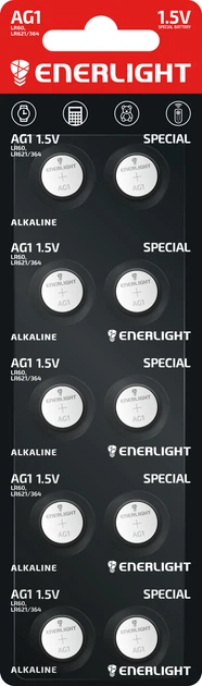 Батарейка годинникова лужна AG1 LR60 Харків - фото 3