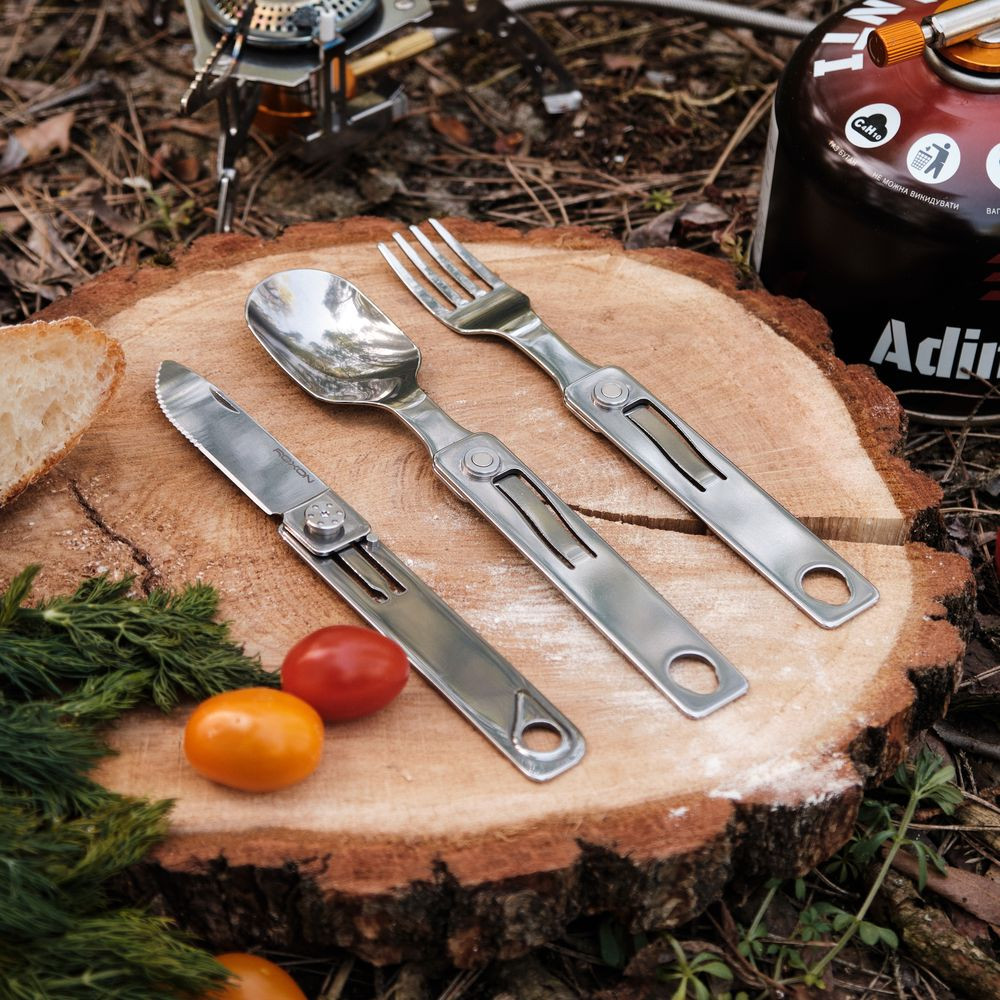 Набір столових приборів Roxon C1S 3 in1 (ложка, виделка, ніж), нержавіюча сталь Киев - изображение 12