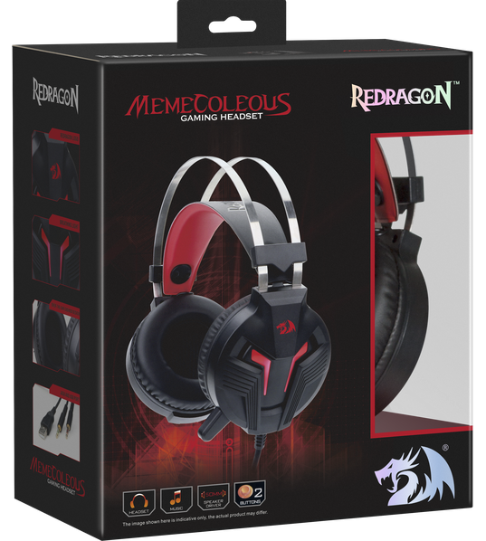 Гарнитура Redragon Memecoleous Black-Red (75096) (6456427) Киев - изображение 5