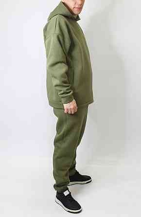 Мужской спортивный теплый костюм на флисе Хаки 48 Харьков