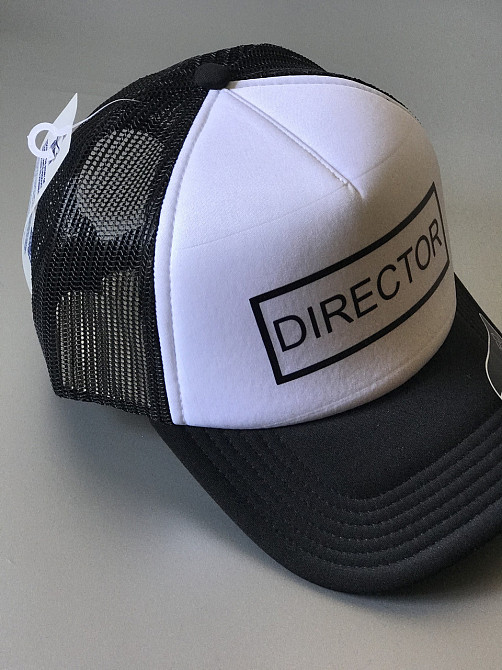 Чорно-біла Кепка-тракер з принтом DIRECTOR Чернівці - фото 3