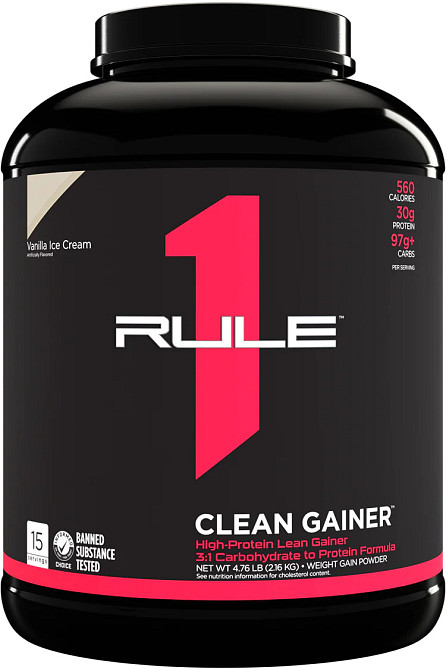 Гейнер Rule One Clean Gainer 2.16 kg (Vanilla Creme) Луцк - изображение 1