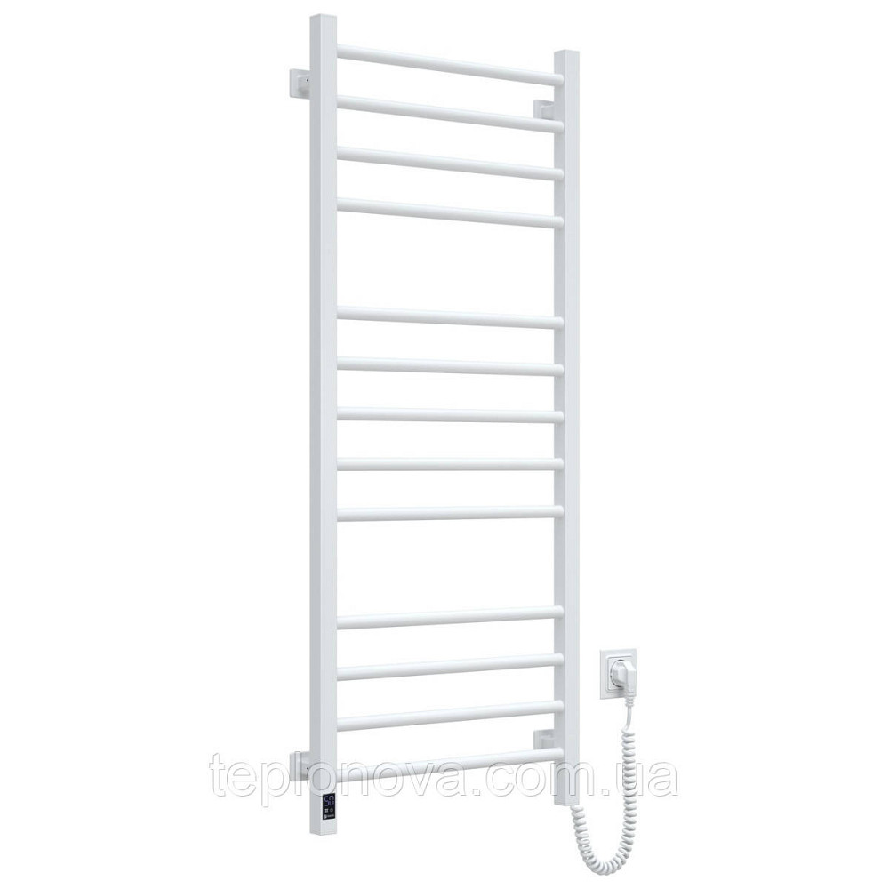 Сушарка для рушників електрична Navin Класик Квадро 500х1200 Sensor права біла Чернівці - фото 1
