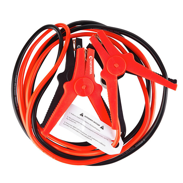 Пусковые провода 200 А, 2,5 м, до -40°C, чехол INTERTOOL AT-3040 Киев - изображение 1