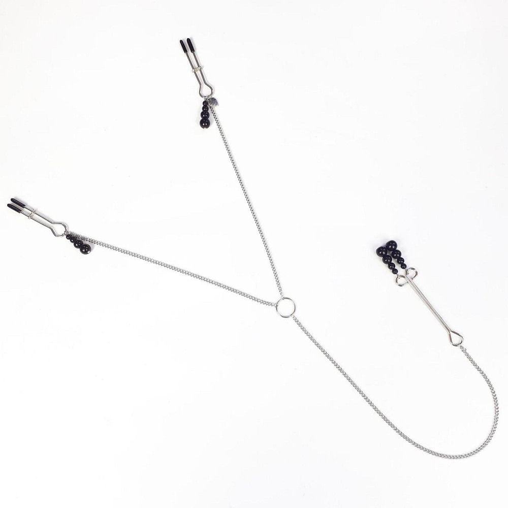 Затискач для сосків та клітора Art of Sex - Nipple and clit clamps Black Pearl Sex Aura Київ - фото 1