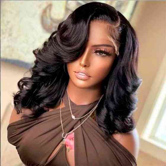 Парик волнистый без челки средняя длина 45 см 