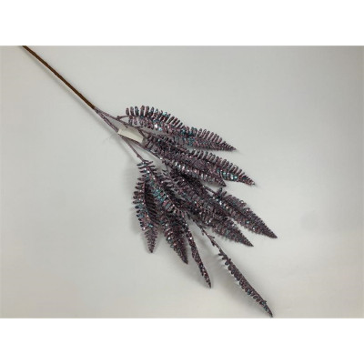 Декоративная ветвь YES! Fun Папоротник 78 см, темное серебро, глиттер (974588) Винница - изображение 1