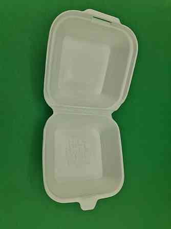 Ланч-бокс з спіненого полістиролу з кришкою 123*133*78мм білий HP-7 250 шт/уп Харків