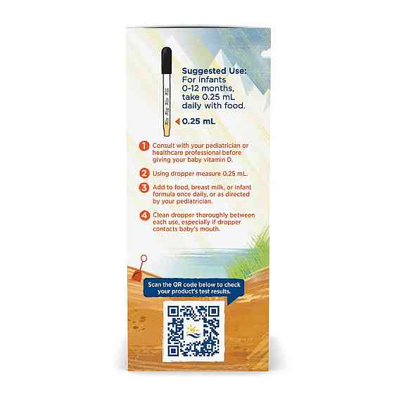 Витамин D3 в каплях для детей Nordic Naturals Baby's Vitamin D3 Liquid 22.5 ml Киев