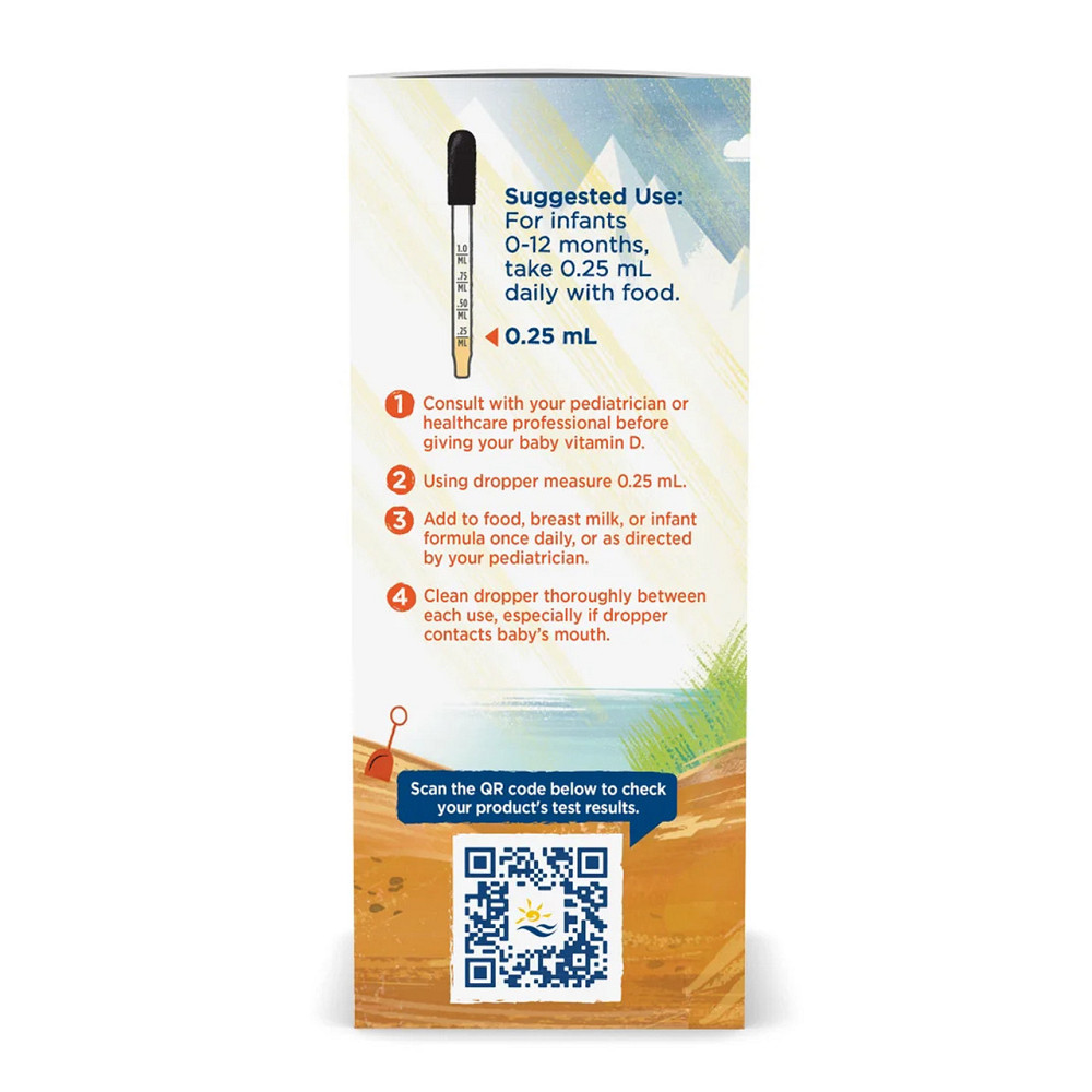 Витамин D3 в каплях для детей Nordic Naturals Baby's Vitamin D3 Liquid 22.5 ml Киев - изображение 2