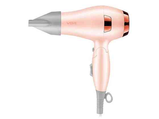 Фен 1000Вт складаний V-432 PINK, 3 рівні обдуву, низький рівень шуму ТМ VGR Київ