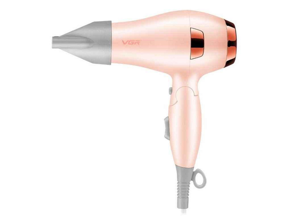 Фен 1000Вт складаний V-432 PINK, 3 рівні обдуву, низький рівень шуму ТМ VGR Київ - фото 1