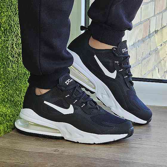 Кросівки N!ke 270 Сіточка Чоловічі Чорні Найки з Амортизацією Літні (розміри: 41,42,43,44,45) Відео Огляд Дніпро