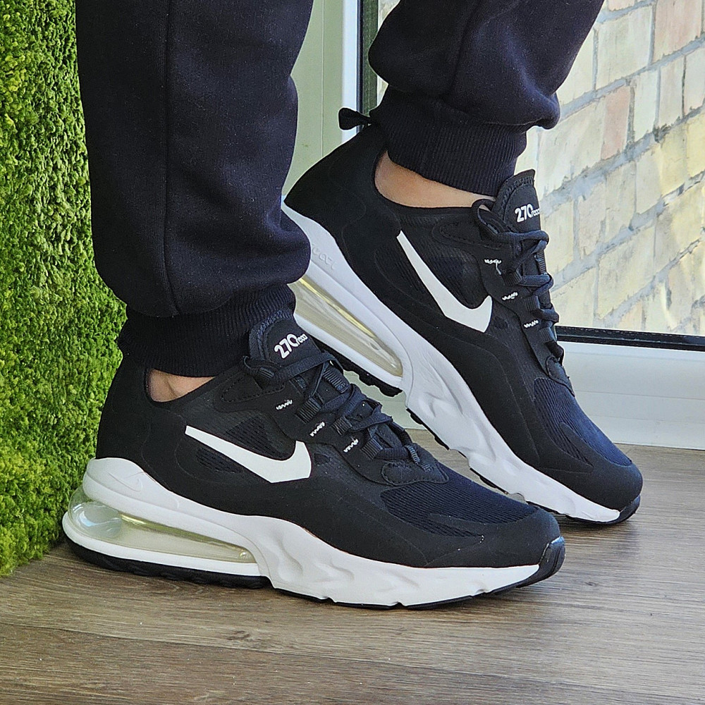 Кроссовки Nike 270 Сеточка Мужские Черные Найк с Амортизацией Летние (размеры: 41,42,43,44,45) Видео Обзор Днепр - изображение 2
