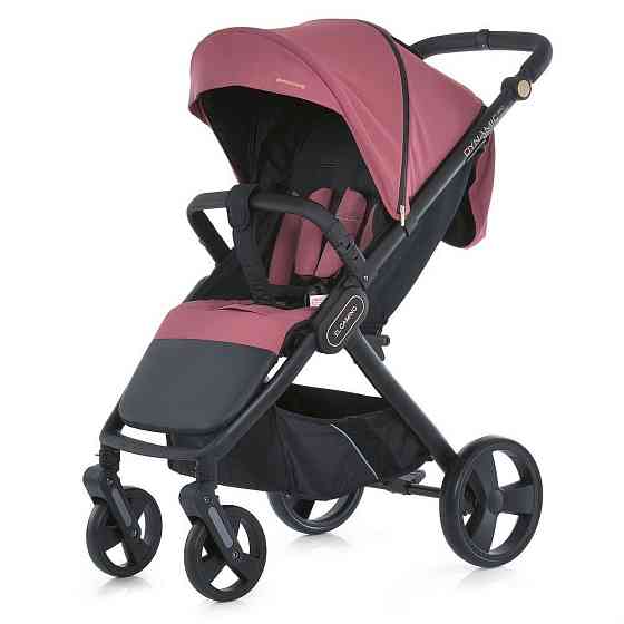 Коляска дитяча EL CAMINO DYNAMIC PRO Dusty Rose прогулянкова з чохлом та дощовиком Темно-рожева (ME 1053-3) Чернігів