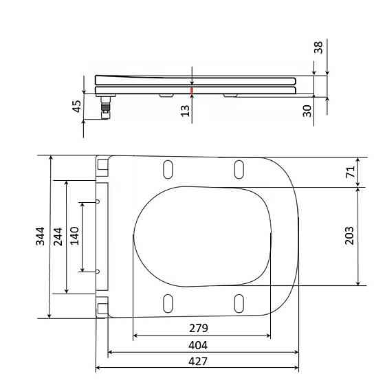 Сидіння для унітаза Qtap (Gemini 490) 428x344x37,5 мм, White, з мікроліфтом, Slim Duroplast, Quick Release QTSC179W49385 Київ